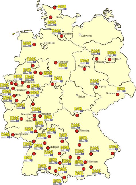 Alle Standorte in ganz Deutschland 